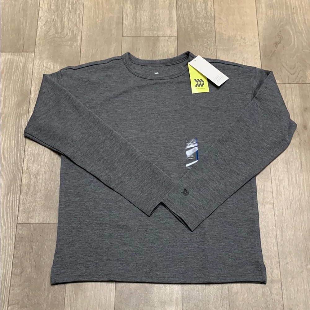 Kids NWT All In Motion Active Gym‎ Training Thumbhole Top Shirt